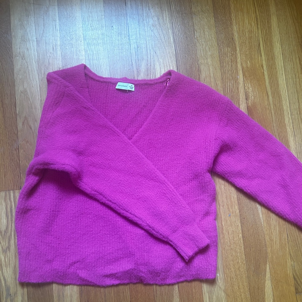 Gentle Fawn bright pink sweater xs